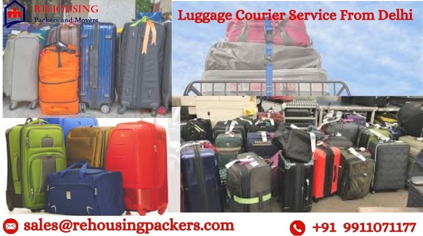 Sending suitcases by unset courier